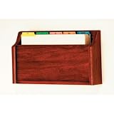 Single Pocket Square Bottom Legal Size File Holder Finish: Mahogany
