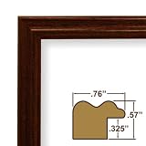 12x36 Custom Picture Frame / Poster Frame .75" Wide Complete Cherry Wood Frame (200ASHCH)