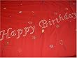 Yellow Label Kids Cloth Reusable Birthday Tablecloth - Red