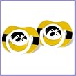 Iowa Hawkeyes Baby/Child Pacifier (2 Pack) - NCAA College Athletics