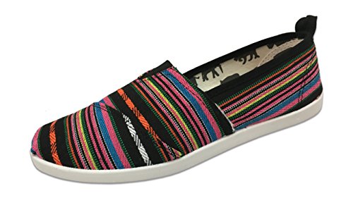 Slipper Rack Womens Classic Canvas Kung Fu Slip-On Sneaker Shoes