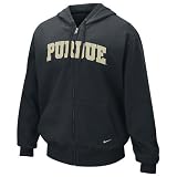 Nike Purdue Boilermakers Black Classic Full Zip Hoody Sweatshirt