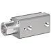 SMC RS Series Aluminum Stopper Air Cylinder, Compact, Double Acting, Both Ends Tapped Mounting, Switch Ready, Cushioned