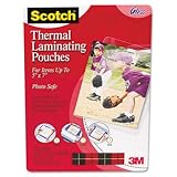 Scotch TP590320 Photo size thermal laminating pouches, 5 mil, 7 1/4 x 5 3/8, 20/pack MMMTP590320 41Ln16xL68L. SL160 Scotch TP590320 Photo size thermal laminating pouches, 5 mil, 7 1/4 x 5 3/8, 20/pack MMMTP590320