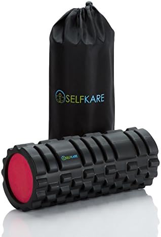 Massage Foam Roller - 13 inches - High Density,, Extra Firm, Sturdy Solid Core, Best Roller for IT Band, Back, Legs and Arm Massage and Exercise, Black Color