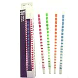 Zak Reusable Polycarbonate Stripe Straws - Set of 12