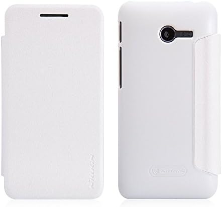 AceTech High Quality PU Leather Case Flip Cover For Asus Zenfone C (White)