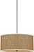 Quoizel ZE2822K Zen 50-Inch 4-Lights Pendant with Rattan Shade, Mystic Black