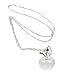 Opal Necklace Charminer Fashion Lady Silver Clear Opal Apple Necklace Pendant Girl Jewelry Gift