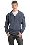 Pigment-Dyed Full Zip Hooded Sweatshirt