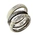 Diesel - DX0203040 - Bague Acier et résine Femme -  3 anneaux
