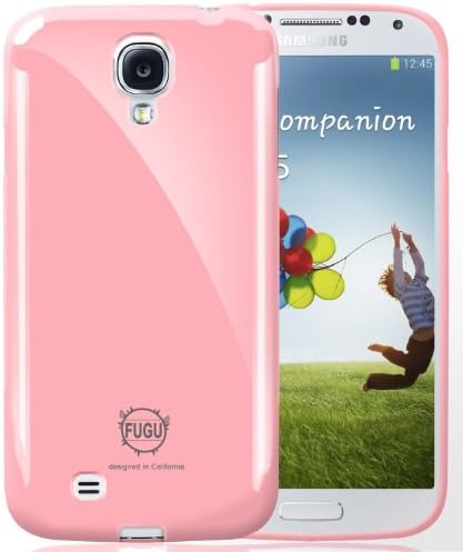 FUGU Gear FG-SM-GLX-S4-PNK Slim Fit Pearl Jelly Flexible TPU Case Compatible with Samsung Galaxy S4 - Non-Retail Packaging - Pink