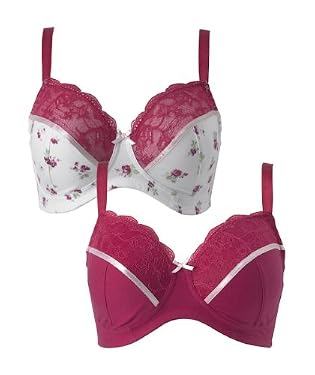 2 Pack Passion Rose Maternity Bra F&G Cups