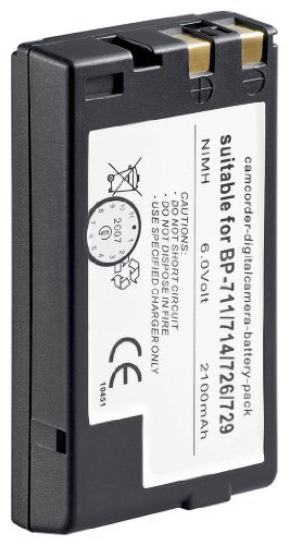 1aTTack Ersatzakku f&uuml;r Canon BP-711/714/726/729/E722/E818 (2100mAh NiMH) Preisvergleich