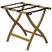 Luggage Pros Designer Luggage Rack with Brown Webbing