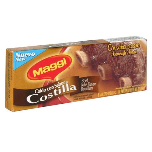 Maggi Beef Rib Flavor Bouillon, 3.1-Ounce Packets (Pack of 24) by Maggi