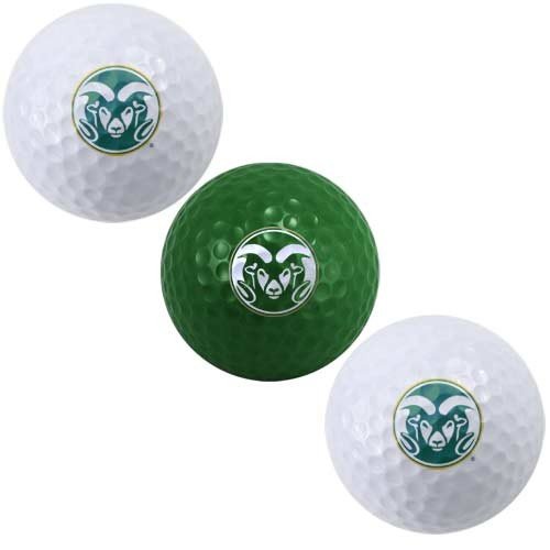 Colorado State Rams Three Pack Of Golf Balls