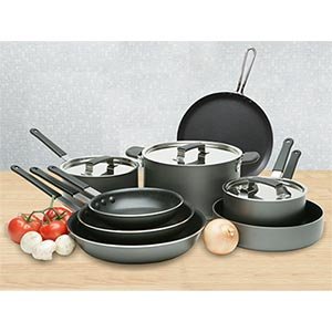 11-piece Non-stick Cookware with 6-piece Nylon Tool Set