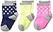 Carter's Baby-Girls Newborn 3 Pack Holiday Dot Socks