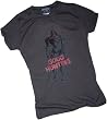 Cylon Centurion "Good Hunting" - Battlestar Galactica Crop Sleeve Fitted Juniors T-Shirt