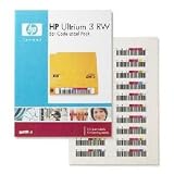 HP LTO-3 RW Bar Code Label Pack Tape Cartridge. BARCODE LABELS 100PK LTO3 DATA & 10PK CLEANING NO CUSTOM SEQUENCE TAPLBL. LTO Ultrium LTO-3 - 400GB (Native) / 800GB (Compressed)