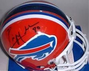 Eric Moulds Signed Bills Authentic Mini Helmet