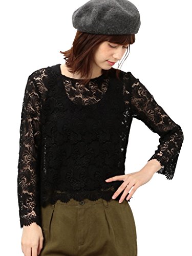 (ユナイテッドアローズ グリーンレーベル リラクシング) UNITED ARROWS green label relaxing CF フラワーLACE POブラウス 36116991438