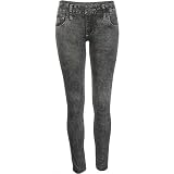 Acid Washed Leggings BLACK One Sz