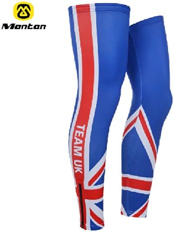 Team UK Flag Compression Anti- UV leg Sleeve - Great For Basketball, Running, Baseball, Walking, Cycling, Training and Travel ,Protects From Lymphedema, Tennis Elbow, UV Rays, Sun &amp; Scratches - 1 Pair (M)