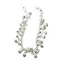 Silver Anklet / Bracelet with Silver Dangle Beads