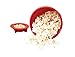 MSC International Joie Microwave Popcorn Popper Maker, Silicone, Makes 4-Cups, Regular, Red