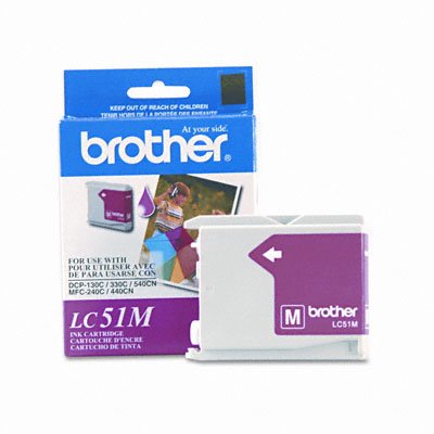 BROTHER INTERNATIONAL CORP / BRTLC51M / LC51M (LC1000M, 7-911776) Inkjet Cartridge, Magenta / Sold as 1 EA