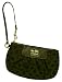Coach Large Madison Op Art Signature Wristlet Case Bag 41988 Brown