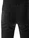 TheLees (TTS01) Unisex Cotton Jersey Waist Elastic Jogger Training Beach Board Shorts Black Large(US 29~31)