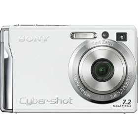 Click here to buy Sony Cybershot DSCW80 7.2MP Digital Camera with 3x Optical Zoom and Super Steady Shot... by Sony.