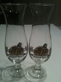 Set of 2 Hard Rock Cafe Myrtle Beach, South Carolina "Hurricane"1999 Hurricane Glasses