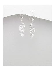 Leaf Earrings In 92.5 Sterling Silver