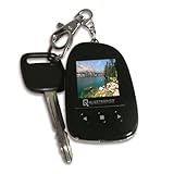 HandStands 1.5 Inch Digital Photo Keychain - Black
