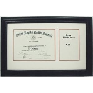 Graduation Diploma Certificate Photo Frame Matted 9 X 15