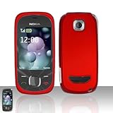 Nokia 7230 Rubberized Red HARD PROTECTOR COVER CASE SNAP ON PERFECT FIT