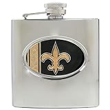 New Orleans Saints NFL 6oz Stainless Steel Hip Flask