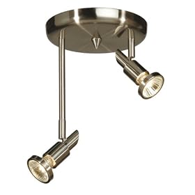 Shuttle - 2 Light Track Spot Mini Pendant Lighting Fixture - Brushed Nickel - B4685 by Artcraft