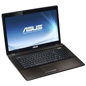 Asus - K73SV-TY300V - Ordinateur Portable 17,3" (43,94 cm) - Intel Core i7-2670QM - 750 Go - 4096 Mo - Windows 7 - Carte graphique Nvidia GT540M 1024M - Marron fonc�