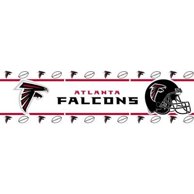 ATLANTA FALCONS OFFICIAL TEAM LOGO SELF STICK WALL BORDER