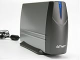 ATMT 3.5 300GB External 10/100 NAS Hard Drive, Silver/Black