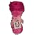 Max Daniel Baby Rosebuds and Satin Security Blanket - Hot Pink