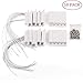 Gufastore 10pcs Surface Mount Alarm 10W 100V 0.5A in Max Magnetic Contact Ideal for Door Window Security with Lead Wire and 3M Adhesive Paper