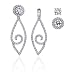 14K White Gold 3/4 ct. Diamond Detachable Earring Jackets (Higher Quality)