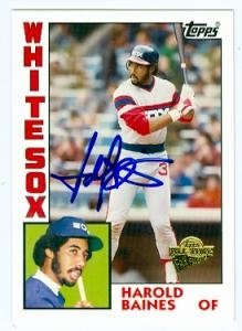 Harold Baines Autographed/Hand Signed baseball card (Chicago White Sox) 2005 Topps All Time Fan Favo