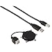 Hama - Ce c�ble universel USB A et mini USB B4/B5/B6/B8/M4, permet de connecter la quasi-totalit� des appareils photo num�riques du march� (� condition qu'ils soient munis d'un connecteur mini USB), � un ordinateur.